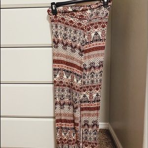 patterned maxi skirt